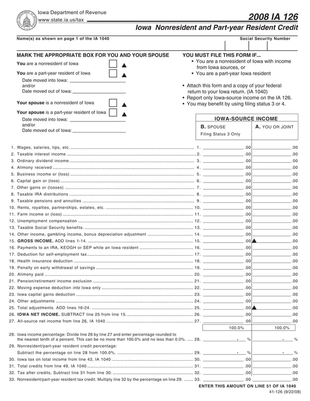 state.ia.us tax forms 0841126 | PDF