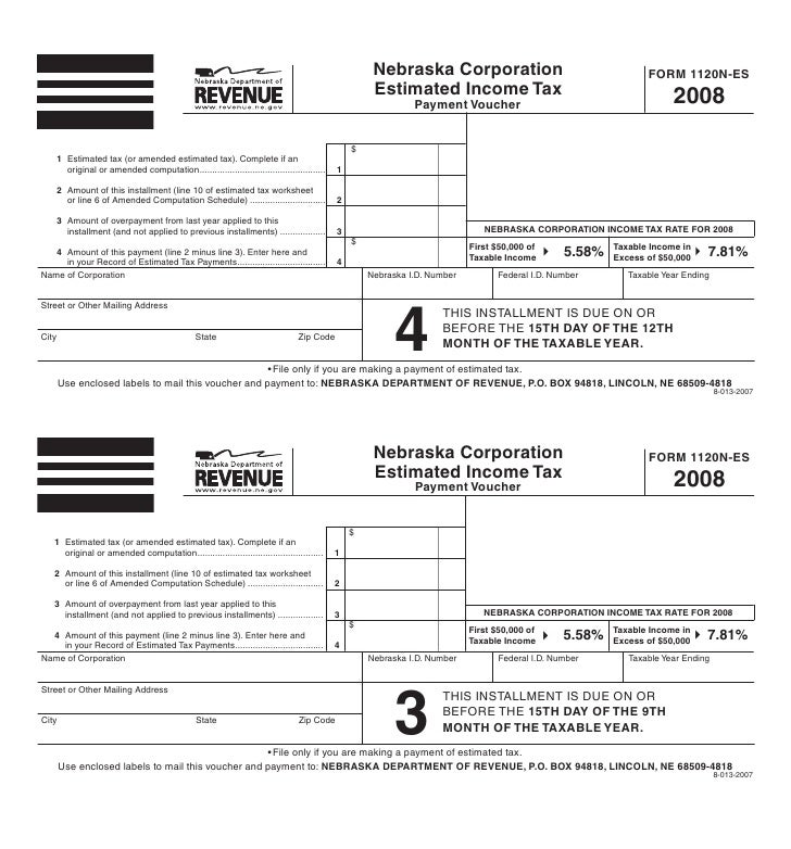 Tax Current F 1120nes 2008