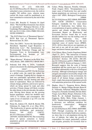 Affect of Climate Change on Biodiversity | PDF