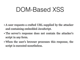 DOM-Based XSS
 
