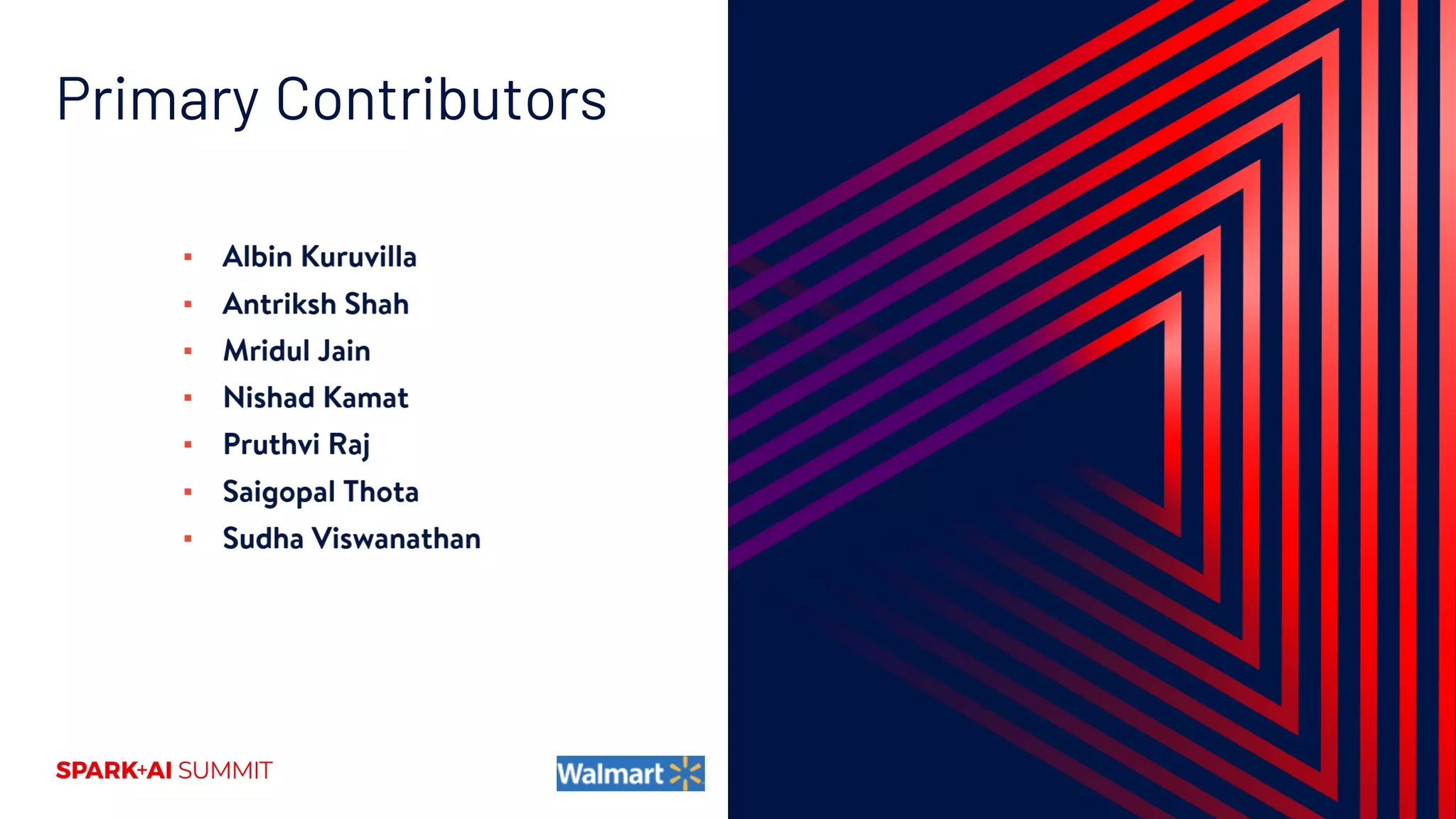 Primary Contributors
 