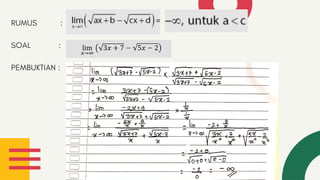 RUMUS :
SOAL :
PEMBUKTIAN :
 