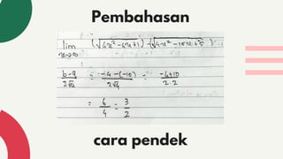 Pembahasan
cara pendek
 