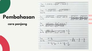 Pembahasan
cara panjang
 