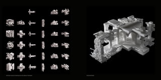 Individual Instances emanating from the abstract Framework 3d printed Model
 