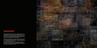 Navigating Junkspace is a story on texture, inspired by the movie
“Koyaanisqatsi” which can be looked at as a narration of Rem Kohlhaas’
Essay “Junkspace”. Junkspace is what’s left after modernism - a space
without structure, just orphaned particles, lacking a connectional
framework. Since Junkspace is essentially self-healing, there is no way
to escape. The only thing left to try is to navigate it.
A self organizing map (Kohonen network) is used to establish relations
between a personal perspective, consisting of a series of movie stills
from “Koyaanisqatsi” and the infinite space - all the other images there
are - represented by the Flickr API.
By training a set of images from flickr with a personal perspective
derived from the movie frames, the resulting texture is a reflection of
ones personal view, projected into the infinite and rearticulated by all
the other possible perspectives there are.
NAVIGATING JUNKSPACE
 