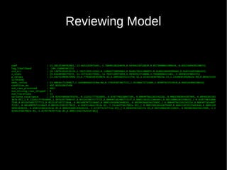 Reviewing Model
 