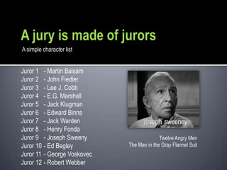 12 angry men esl film presentation | PPTX