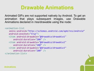 Android App Development - 12 animations | ODP