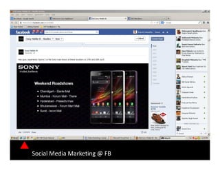 Social Media Marketing @ FB
 