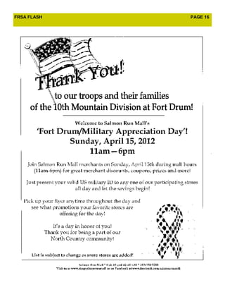 FRSA FLASH   PAGE 16
 