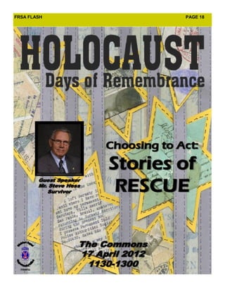 FRSA FLASH   PAGE 18
 