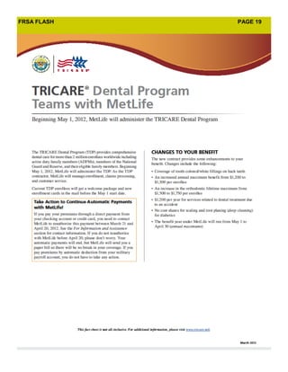 FRSA FLASH   PAGE 19
 