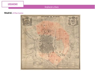 Ampliación urbana
Madrid. El Plan Castro
URBANISMO
 