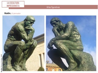 Sorolla:Chicosenlaplaya.1910
Artes figurativas
Rodin. El pensador
LA ESCULTURA
IMPRESIONISTA
 