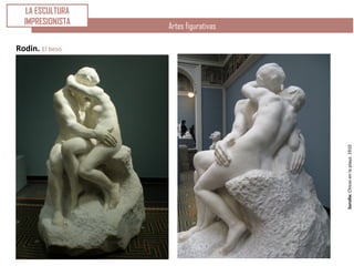 Sorolla:Chicosenlaplaya.1910
Artes figurativas
Rodin. El beso
LA ESCULTURA
IMPRESIONISTA
 