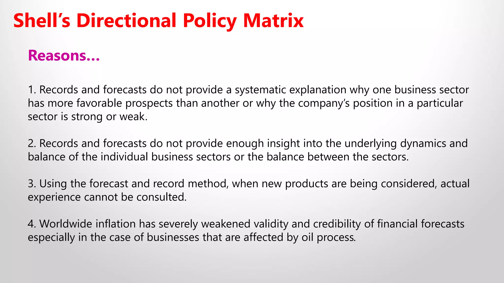 12A Strategic Product Management - Shell's Directional Policy Matrix | PDF