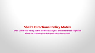 12A Strategic Product Management - Shell's Directional Policy Matrix | PDF