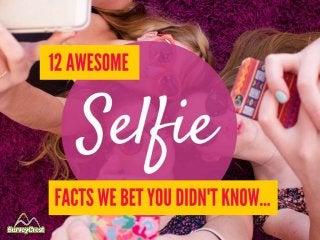 12 Awesome
Selfie Facts We
Bet You Didn’t
Know…
 