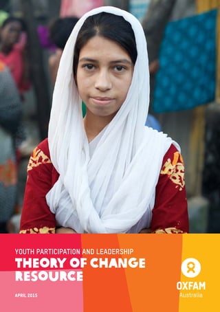 Theory of Change
Resource
YOUTH PARTICIPATION AND LEADERSHIP
APRIL 2015
 