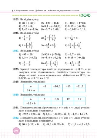 Підручник Математика 6 клас В. Кравчук, Г. Янченко 2023 