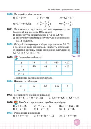 Підручник Математика 6 клас В. Кравчук, Г. Янченко 2023 