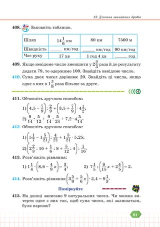 Підручник Математика 6 клас В. Кравчук, Г. Янченко 2023 