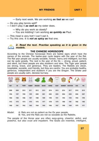 REVISION LESSONSREVISION LESSONS
28
UNIT I MY FRIENDS
easy-going, but they are not reliable. The Monkeys can usually be cl...