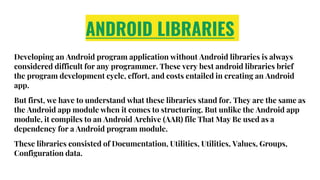 12 Best Android Libraries to use in 2021 | PPT