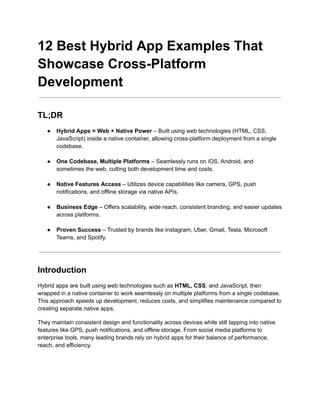 Hybrid Platform Examples 12 Best Hybrid App Examples That Showcase Cross-Platform Development.pdf