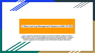 12 Best Learning Management Systems (LMS) Of 2023.pdf