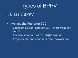 Provocation Types 12 bppv final | PPT