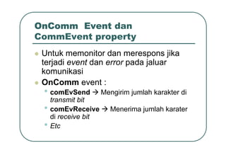 12c Komunikasi Data Serial Di Pc Dengan Vb
