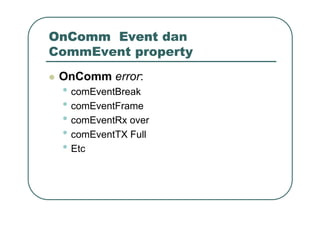12c Komunikasi Data Serial Di Pc Dengan Vb