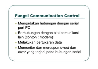 12c Komunikasi Data Serial Di Pc Dengan Vb