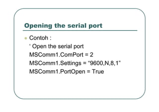 12c Komunikasi Data Serial Di Pc Dengan Vb