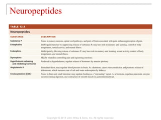 Neuropeptides
Copyright © 2014 John Wiley & Sons, Inc. All rights reserved.
 