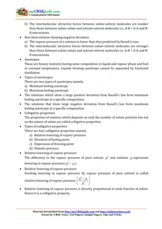 Solutions CH02 12th NCERT chemistry notes | PDF