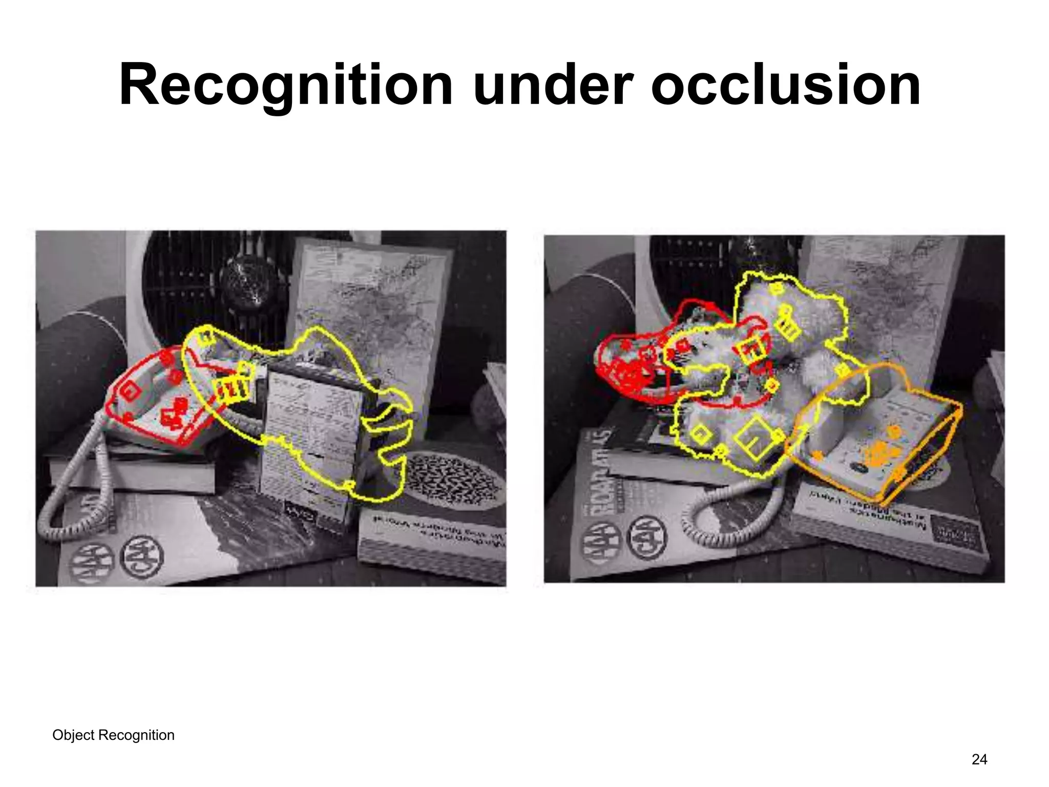24
Recognition under occlusion
Object Recognition
 