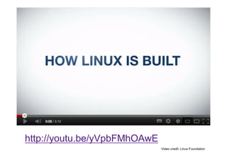 http://youtu.be/yVpbFMhOAwE
                              Video credit: Linux Foundation
 