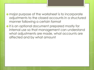 12 column worksheet | PPT