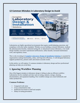 procedure (microcode) in this lab you will design the ... 12 Common Laboratory Design Mistakes to Avoid for Safety and Efficiency ...