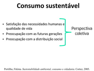 Consumo e Sustentabilidade