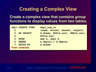 Les12 creating views | PPT