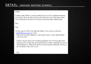Deta i l : Message respond example 
 