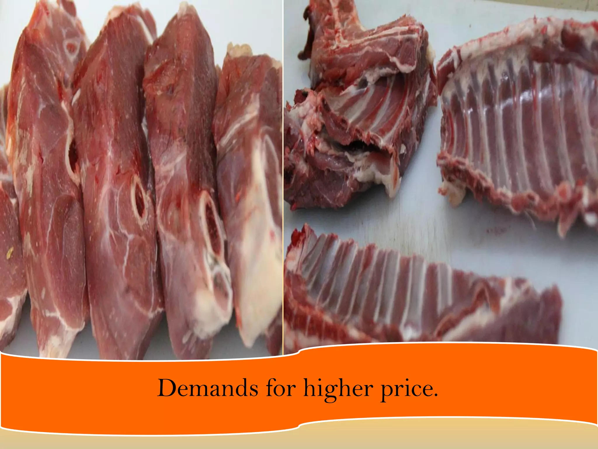 Demands for higher price.
 