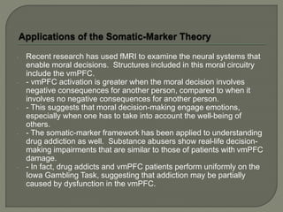damasio somatic marker hypothesis