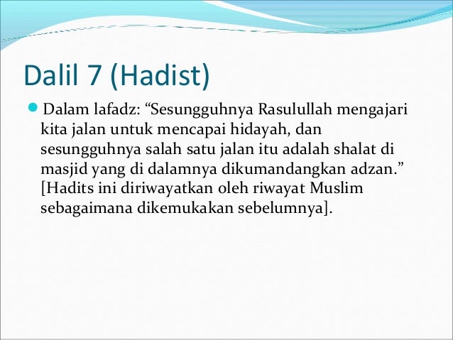 12 dalil sholat berjama'ah by Ibnul Qoyyim