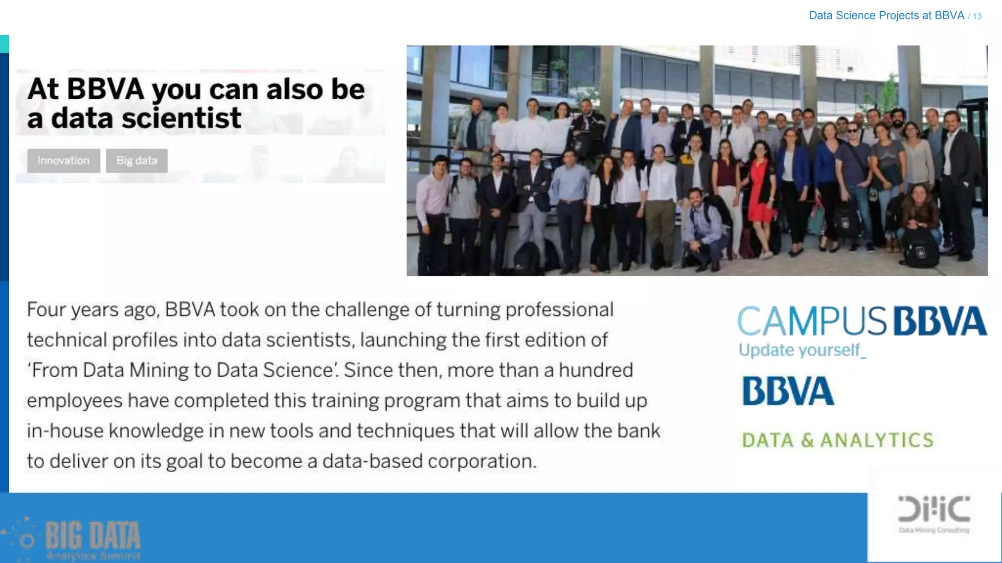 Data Science Projects at BBVA / 13
 