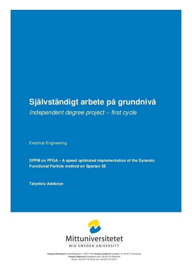 Master thesis fpga